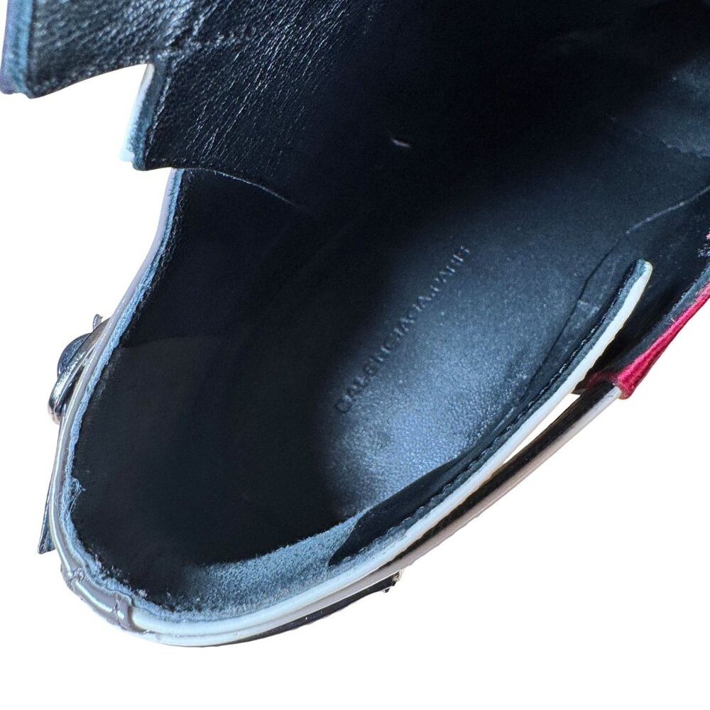Balenciaga Patent Leather Colorblock Stiletto Ankle Boots Size EU 40 US 10 - Picture 7 of 12